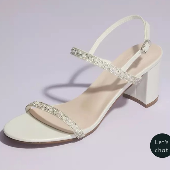 NWB David’s Bridal Sharon 2 Block Heels - Picture 1 of 16